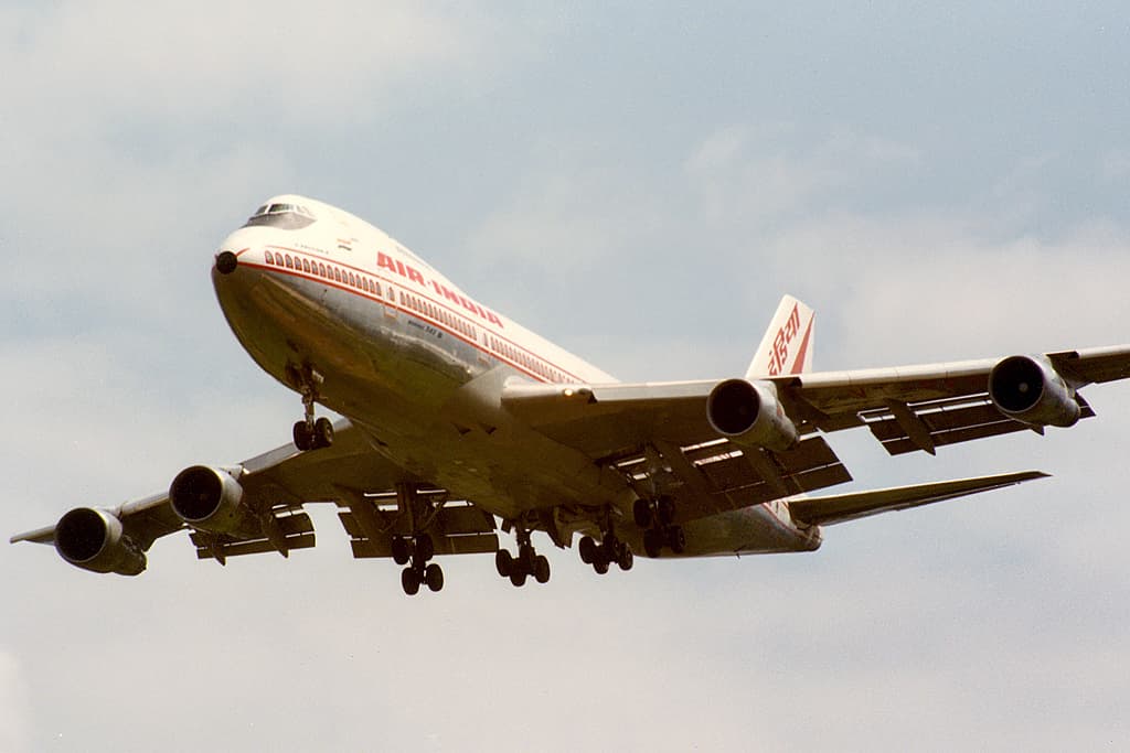 Air India vliegtuig in vlucht