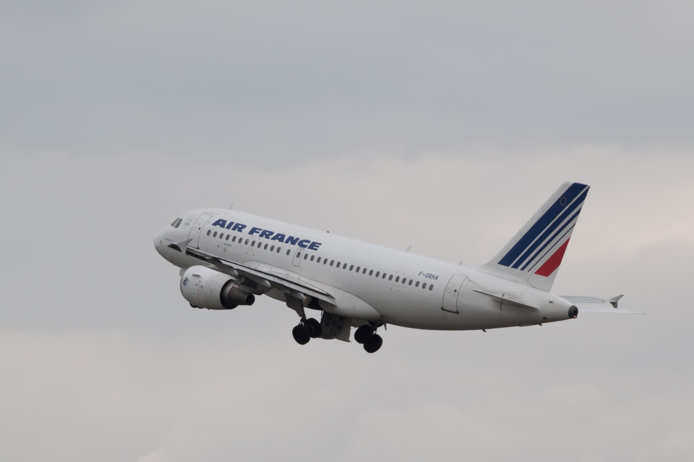 Air France vliegtuig in vlucht